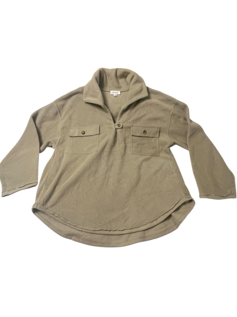 Women's HEYSON avocado Fleece Pullover Sweatshirt 1X - Picture 6 of 9